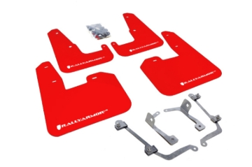 Picture of Rally Armor 08-11 Subaru STI (Hatch Only) / 11-14 WRX (Hatch Only) Red UR Mud Flap w/White Logo