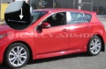 Picture of Rally Armor 10-13 Mazda3/Speed3 (Hatch/Sedan) Black UR Mud Flap w/White Logo