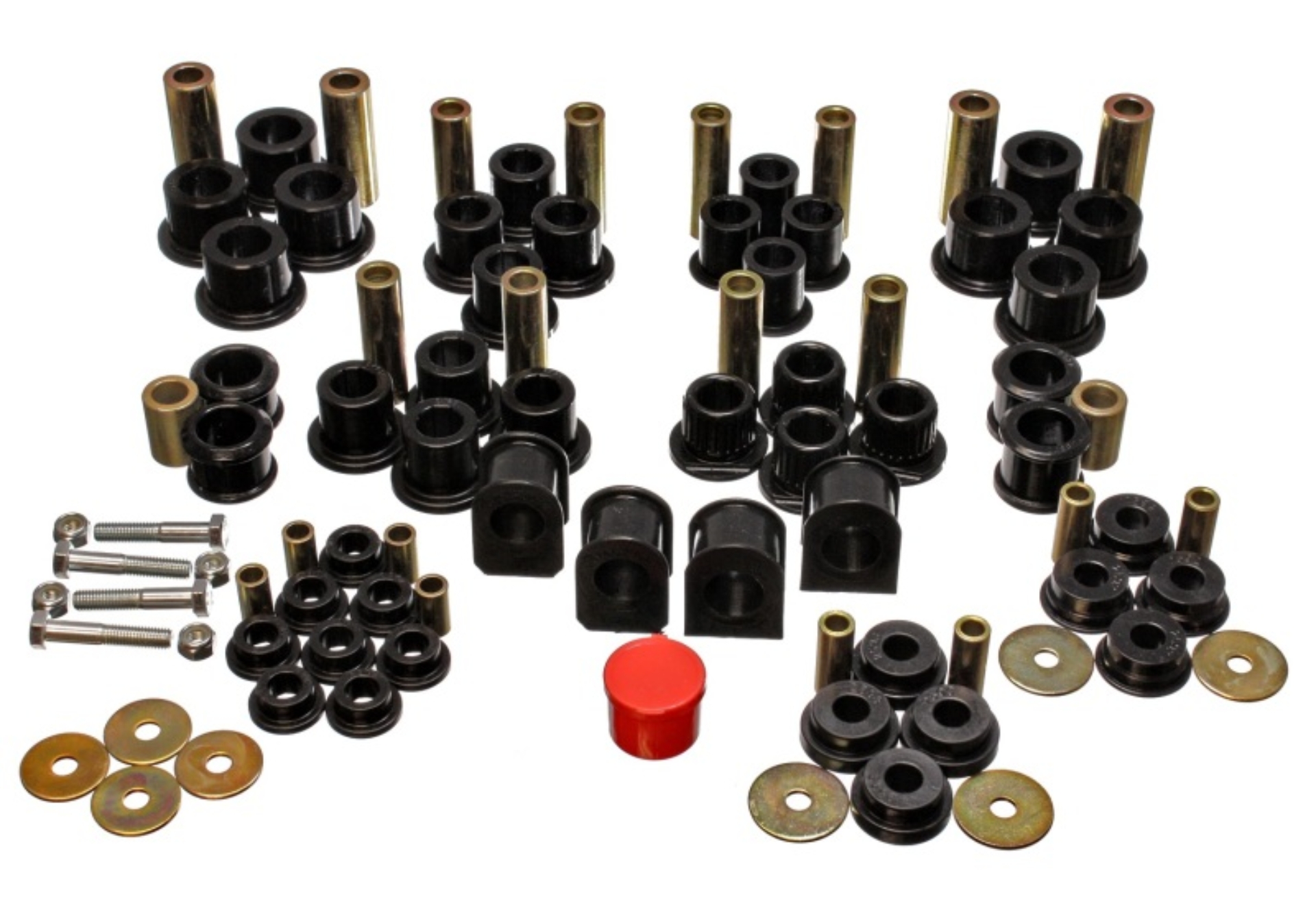 Picture of Energy Suspension 99-04 Ford F-250 4WD Superduty Black Hyper-flex Master Bushing Set