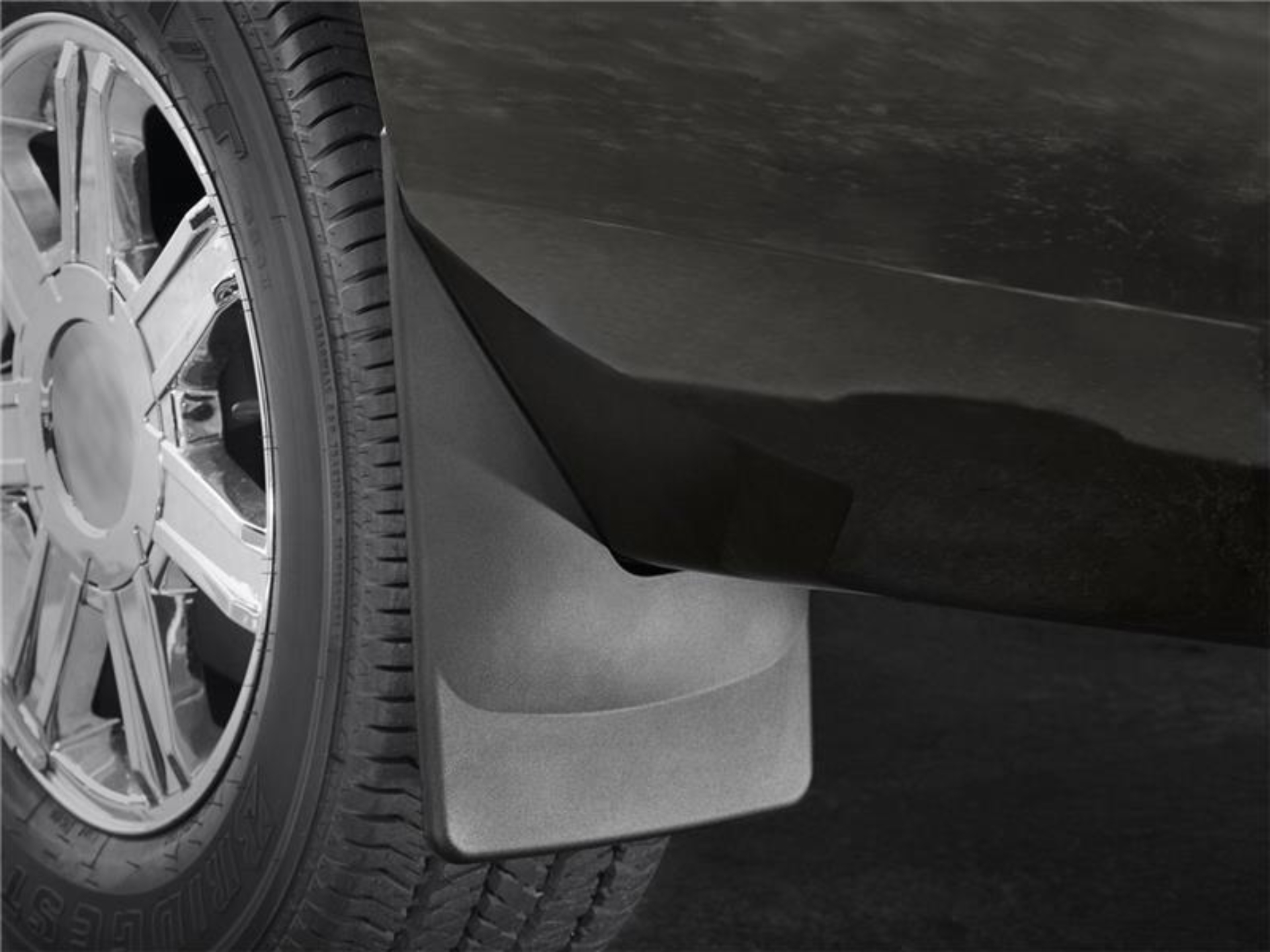 Picture of WeatherTech 2015 Ford F-150 w/o Wheel Lip Module No Drill Front Rear Mudflaps