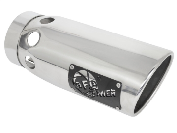 Picture of aFe Power Intercooled Tip Stainless Steel - Polished 4in In x 5in Out x 12in L Bolt-On