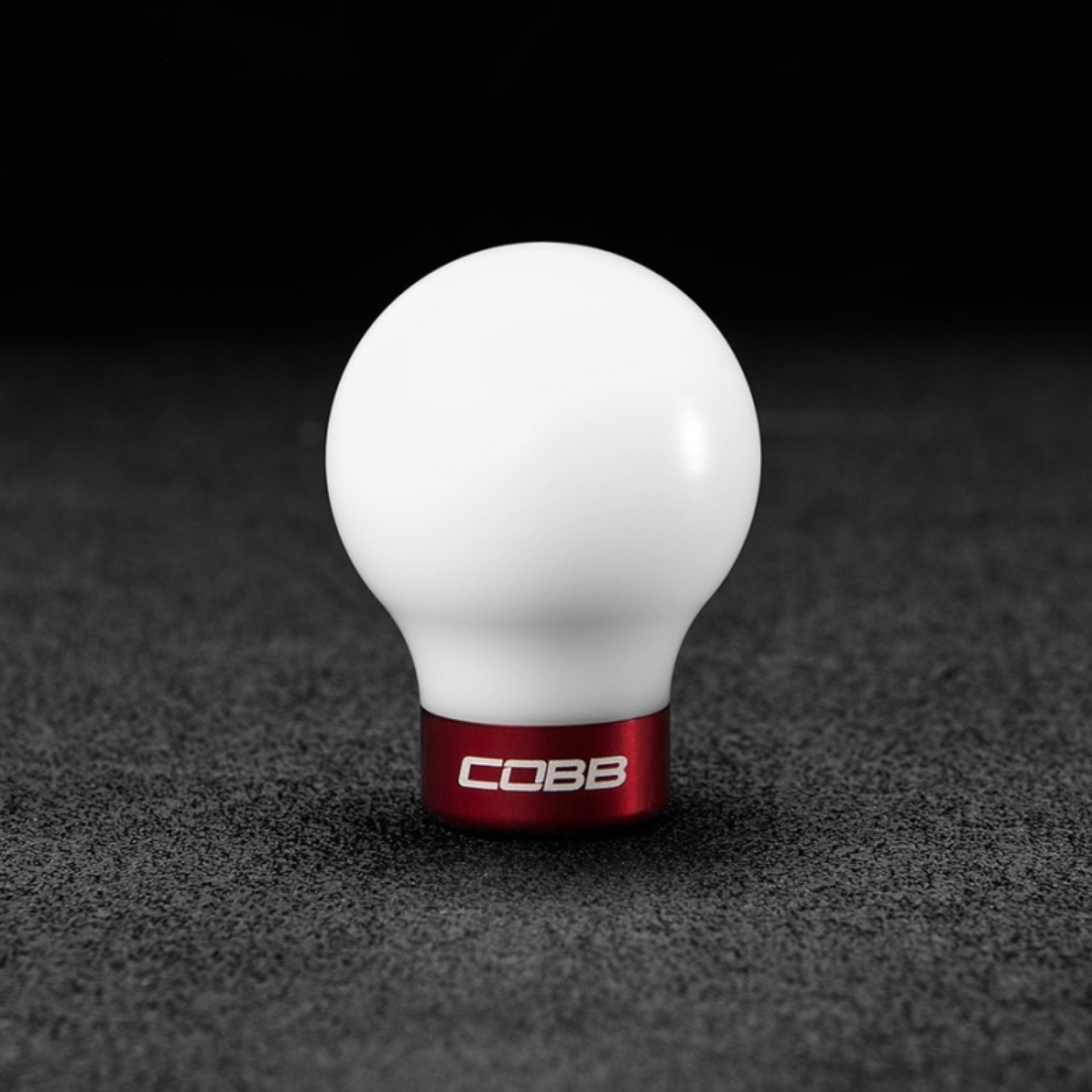 Picture of Cobb Subaru 6-Speed COBB Shift Knob - White w/Race Red Collar (Non-Weighted)