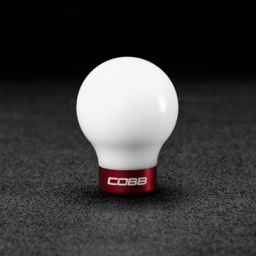 Picture of Cobb Subaru 6-Speed COBB Shift Knob - White w/Race Red Collar (Non-Weighted)