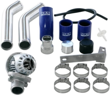Picture of HKS 08+ Evo 10 SSQV4 BOV Kit Includes 2 Polished Aluminum Pipes