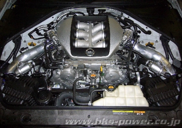 Picture of HKS 09-10 GT-R R35 SSQV4 BOV Kit Includes 2 SSQV & Polished Aluminum Pipes