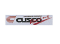 Picture of Cusco 140mm x 30mm Decal - Silver Metallic