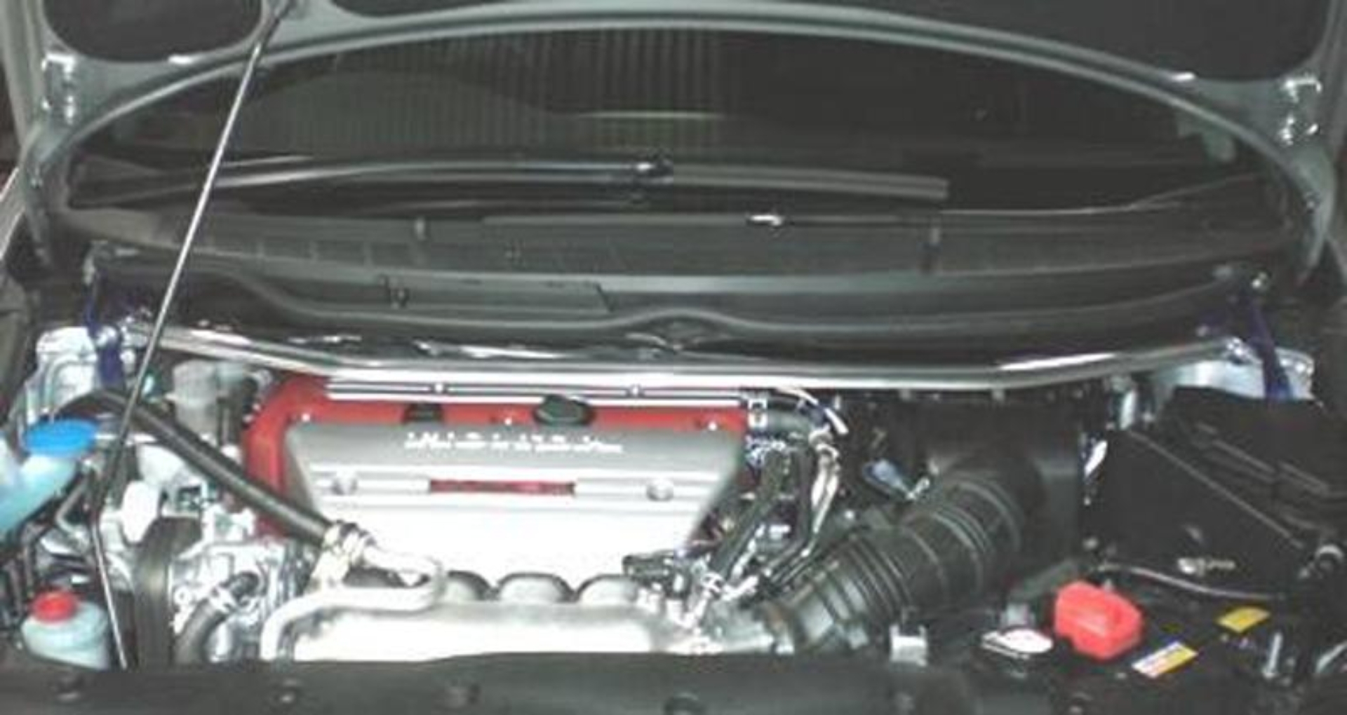 Picture of Cusco Strut Bar OS Front FD2 Civic Si *requires moving Clutch reservoir*