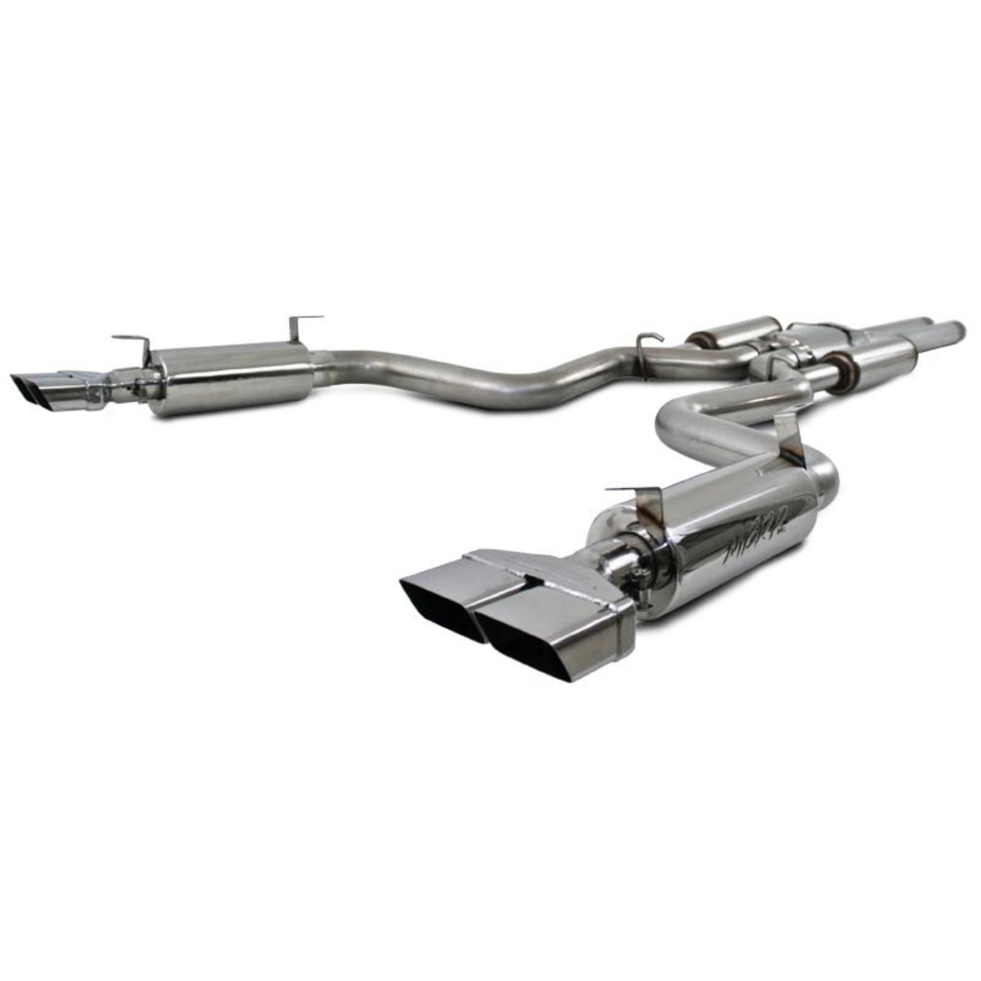 Picture of MBRP 08-11 Dodge Challenger SRT8 6.1L Hemi T304 Cat Back Dual Split Rear