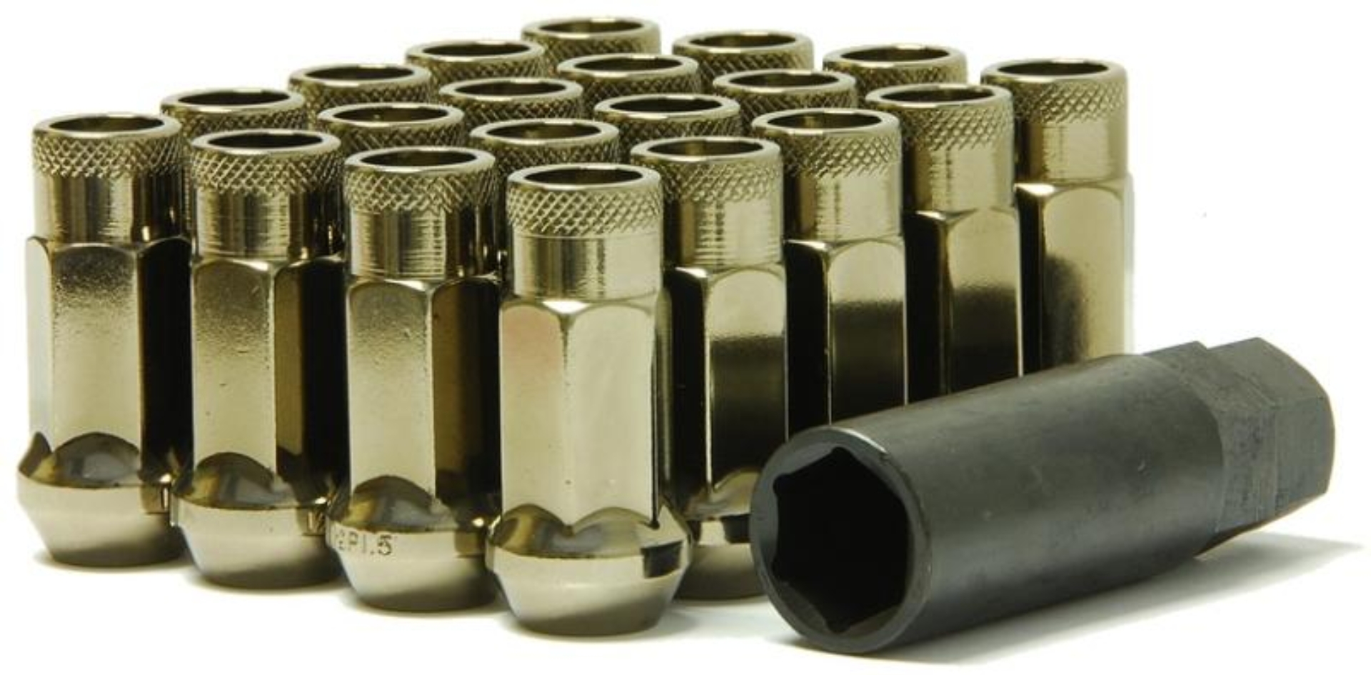 Picture of Wheel Mate Muteki SR48 Open End Lug Nuts - Titanium 12x1.25 48mm