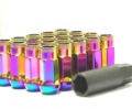 Picture of Wheel Mate Muteki SR48 Open End Lug Nuts - Neon 12x1.25 48mm