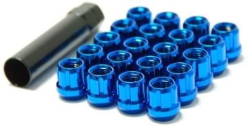 Picture of Wheel Mate Muteki Open End Lug Nuts - Blue 12x1.50