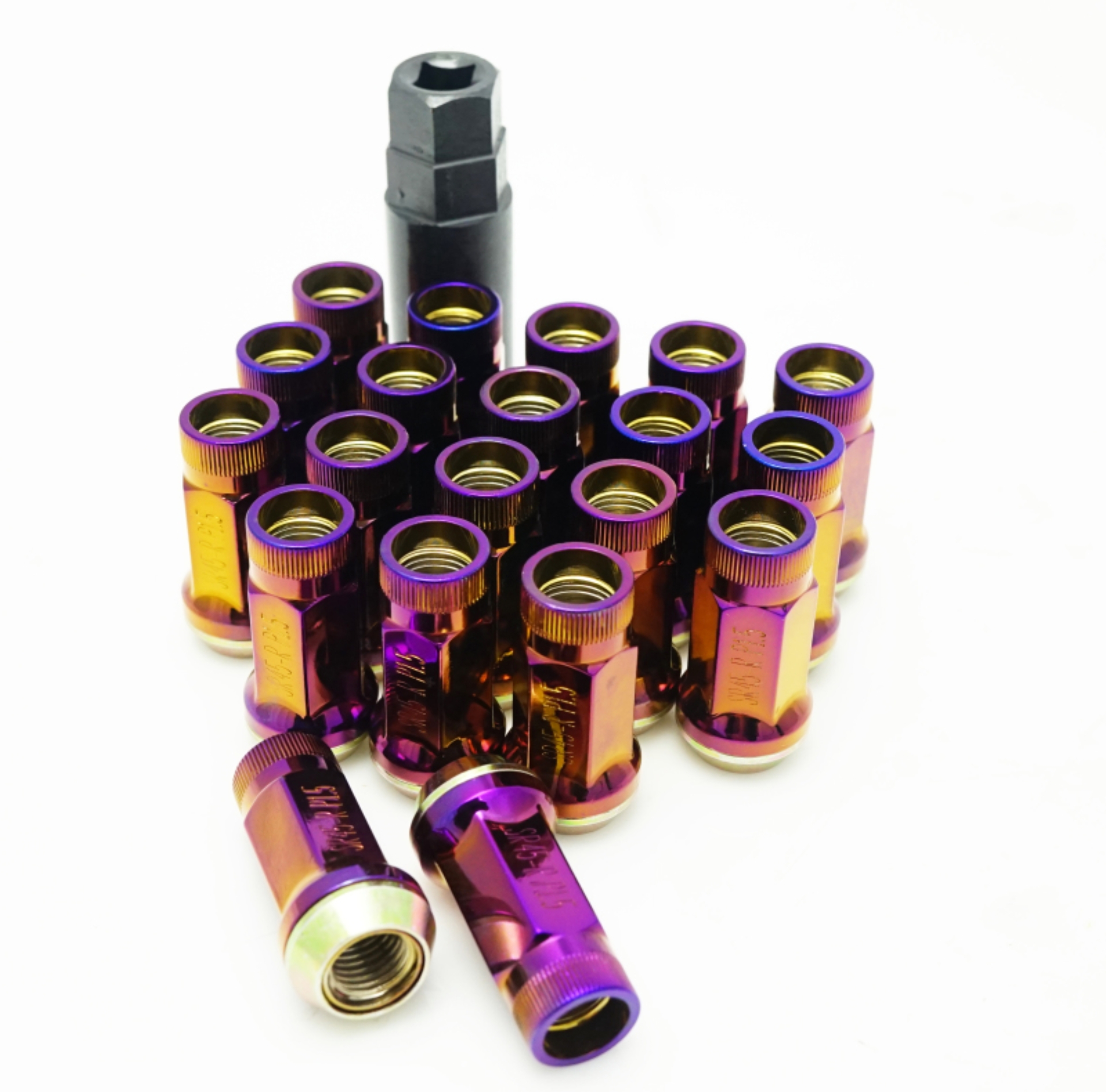 Picture of Wheel Mate Muteki SR45R Lug Nut Kit 12x1.5 - Burned Titan