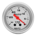 Picture of Autometer Ultra-Lite 52mm Mechanical Vacuum Gauge 30INHG