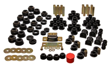 Picture of Energy Suspension 87-95 Jeep Wrangler YJ Black Hyper-Flex Master Bushing Set