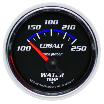 Picture of Autometer Cobalt 52.4mm 100-250 deg. F Short Sweep Electronic Water Temperature Gauge