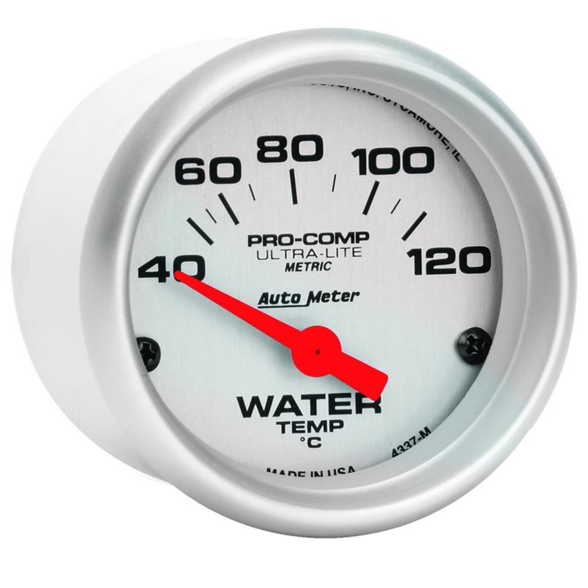 Picture of Autometer Ultra-Lite 52mm 40-120 Deg C Short Sweep Electronic Water Temp Gauge