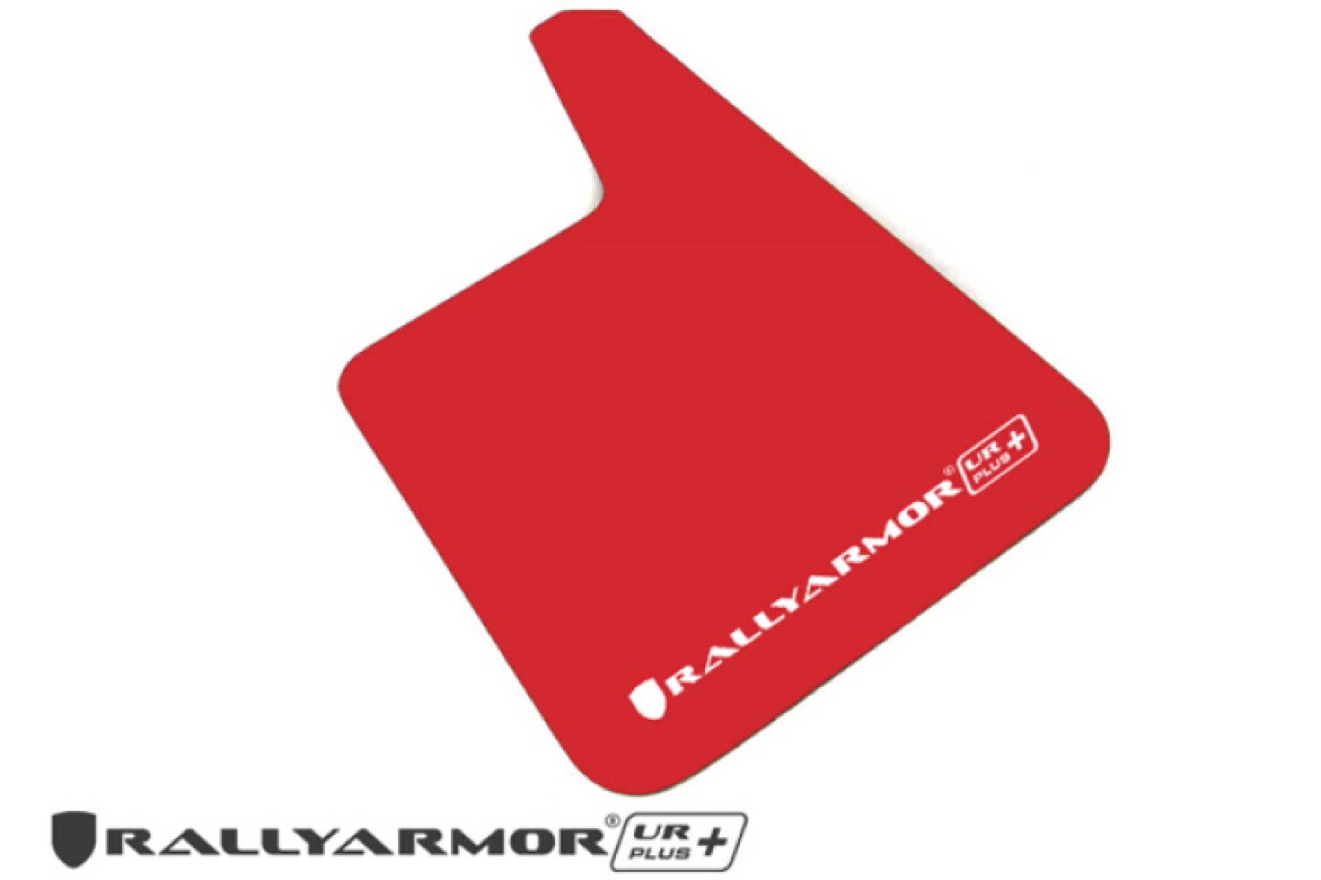 Picture of Rally Armor Universal Fit (No Hardware) UR Plus Red UR Mud Flap w/ White Logo