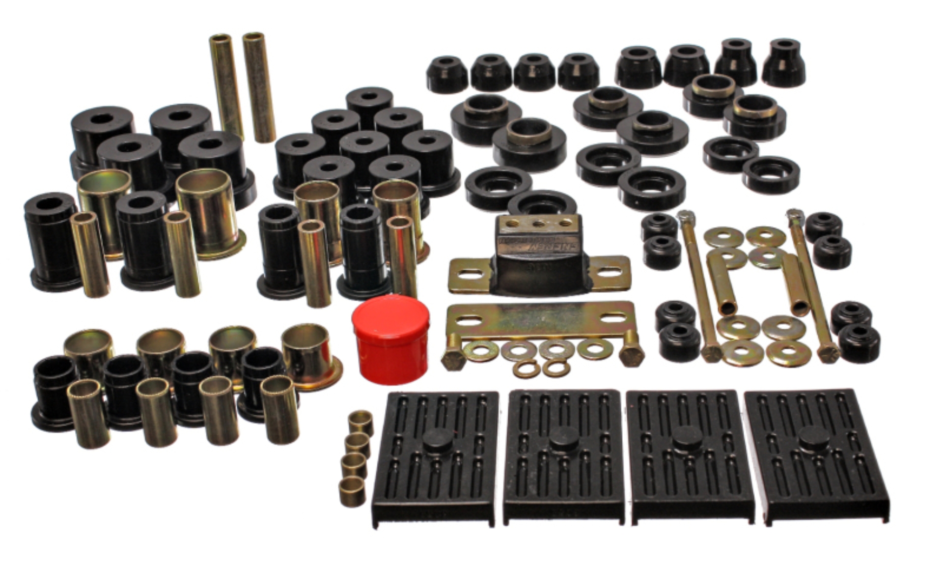 Picture of Energy Suspension 67-79 GM Camaro/Firebird w/ Multi Leaf Springs Black Hyper-Flex Master Bushing Set
