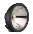 Picture of Hella Rallye 4000 Compact Black Driving Lamp w/ Bulb and Stone Shield