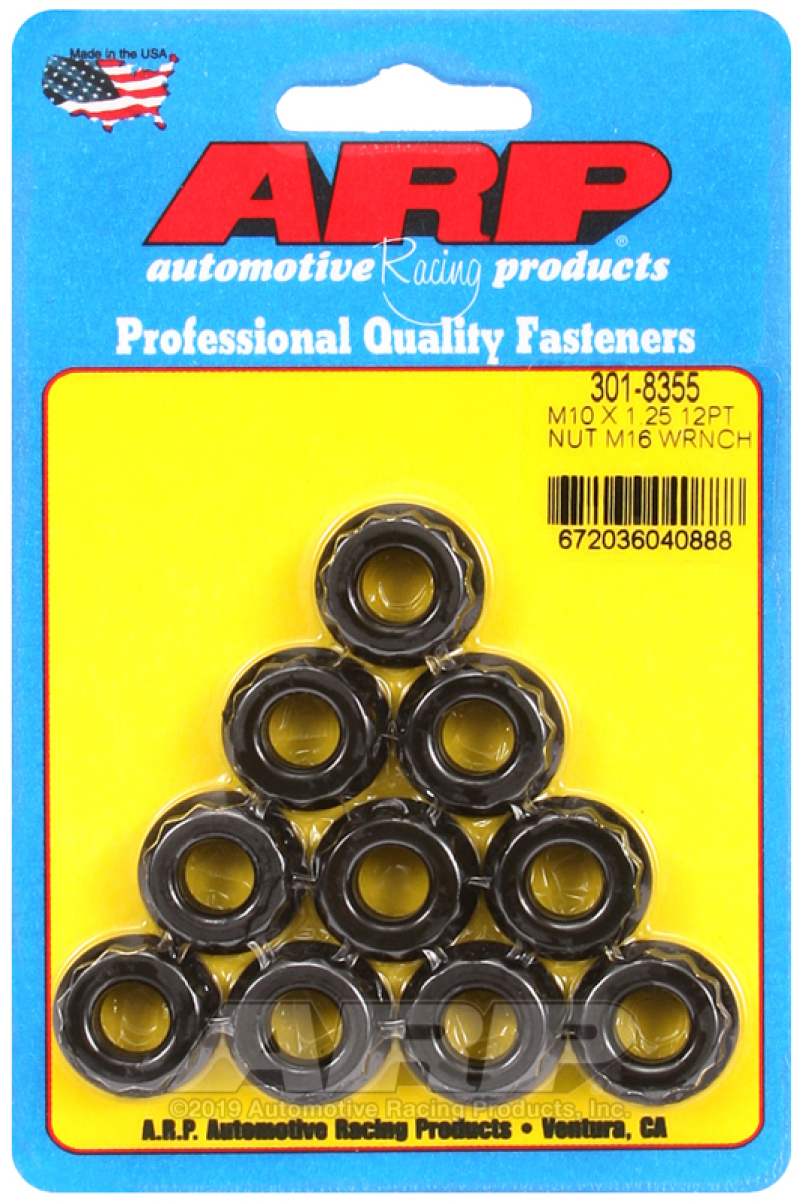 Picture of ARP M10 x 1.25 (5) 12-Point Nut Kit (Pack of 10)
