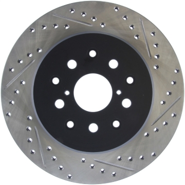 Picture of Sport Drilled & Slotted Brake Rotor; Rear Left