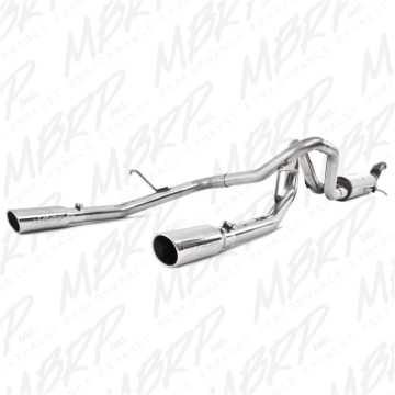 Picture of MBRP 09-11 Chev/GMC Colorado/Canyon 5.3L V8 EC/CC-SB Cat Back Dual Split Rear Exit T409