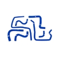 Picture of Mishimoto 04-07 Subaru STI / 06-07 WRX Blue Silicone Ancillary Hoses
