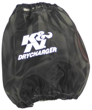 Picture of K&N Round Tapered Air Filter Wrap Black 7.5in Base ID / 4.5in Top ID / 6in Height