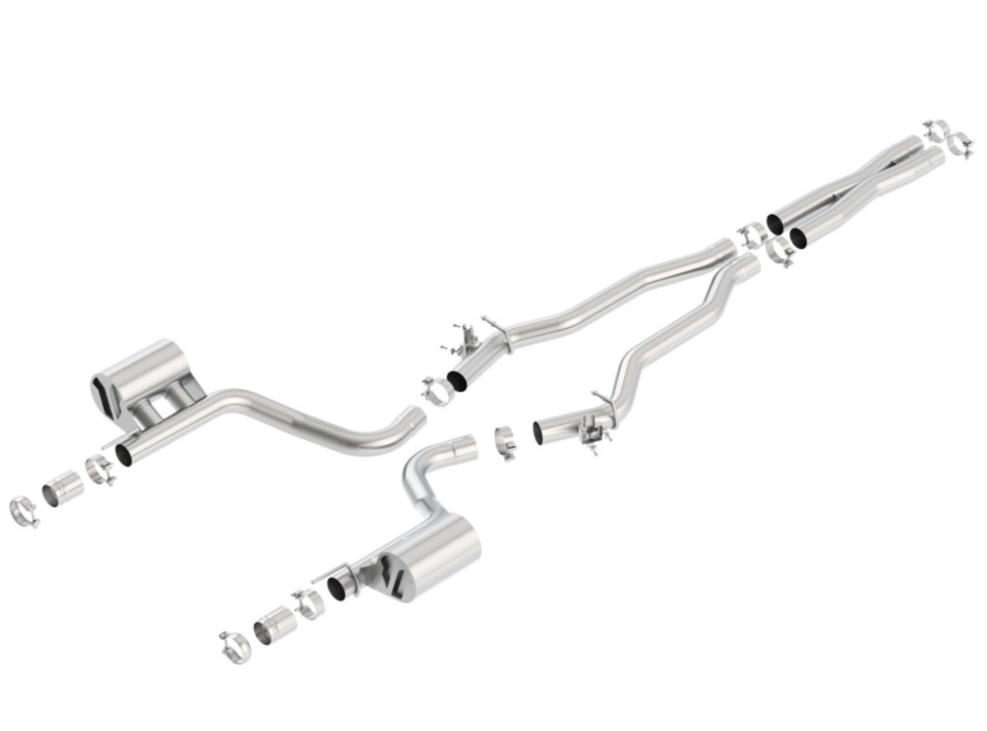 Picture of Borla 15-16 Dodge Challenger Hellcat 6.2L V8 ATAK w/ Valve Simulator CB Exhaust Factory Valance