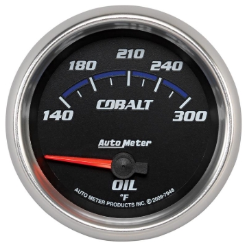 Picture of Autometer Cobalt 66.7mm 140-300 Degree F Electric Oil Temperature Gauge