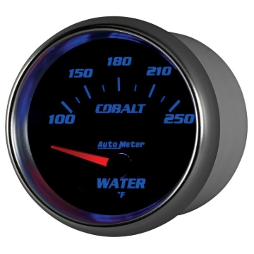 Picture of Autometer Cobalt 66mm 100-250 Degree F Electric Water Temperature Gauge