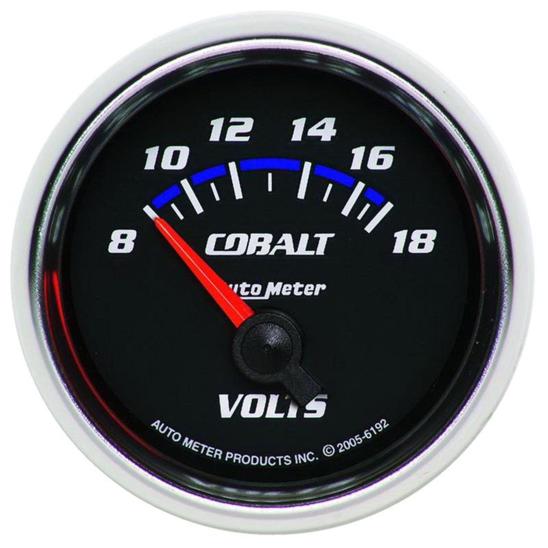 Picture of Autometer Cobalt 52mm 8-18 Volts Short Sweep Electric Voltmeter Gauge