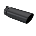 Picture of MBRP Universal Tip 6in OD Angled Rolled End 5in Inlet 18in Length Black Finish Exhaust