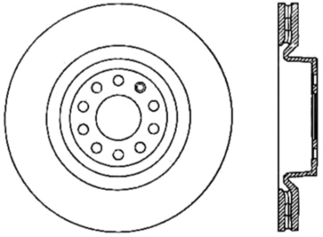 Picture of Sport Slotted Cryo Brake Rotor; Front Right