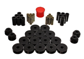 Picture of Energy Suspension 55-75 Jeep CJ5/CJ6 Black Hyper-Flex Master Bushing Set