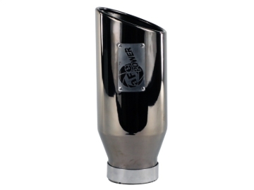 Picture of aFe MACHForce XP Exhausts Tips SS-304 EXH Tip 4In x 6Out x 15L Bolt-On (blk chrome)