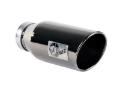 Picture of aFe MACHForce XP Exhausts Tips SS-304 EXH Tip 4In x 6Out x 15L Bolt-On (blk chrome)