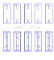 Picture of King Mitsubishi 4G91/4G92/4G93 16V (Size STD) XP - Series Performance Main Bearing Set