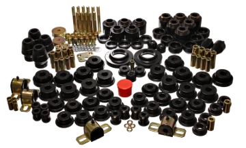 Picture of Energy Suspension 97-06 Jeep Wrangler TJ (w/ 1in Body Lift Kit) Black Hyper-Flex Master Bushing Set