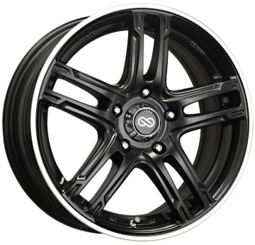 Picture of Enkei FD-05 17x7 5x100 40mm Offset 72.62 Bore Dia Black Machined Wheel