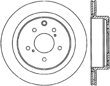 Picture of Sport Drilled & Slotted Brake Rotor; Rear Left
