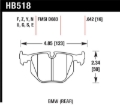 Picture of Hawk Performance HAWK Blue 9012 Brake Pad Sets Rear - HB518E.642