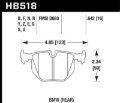 Picture of Hawk Performance HAWK Blue 9012 Brake Pad Sets Rear - HB518E.642