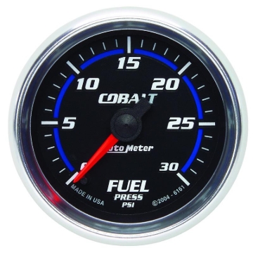 Picture of Autometer Cobalt 52mm 0-30 PSI Full Sweep Electronic Fuel Pressure Gauge
