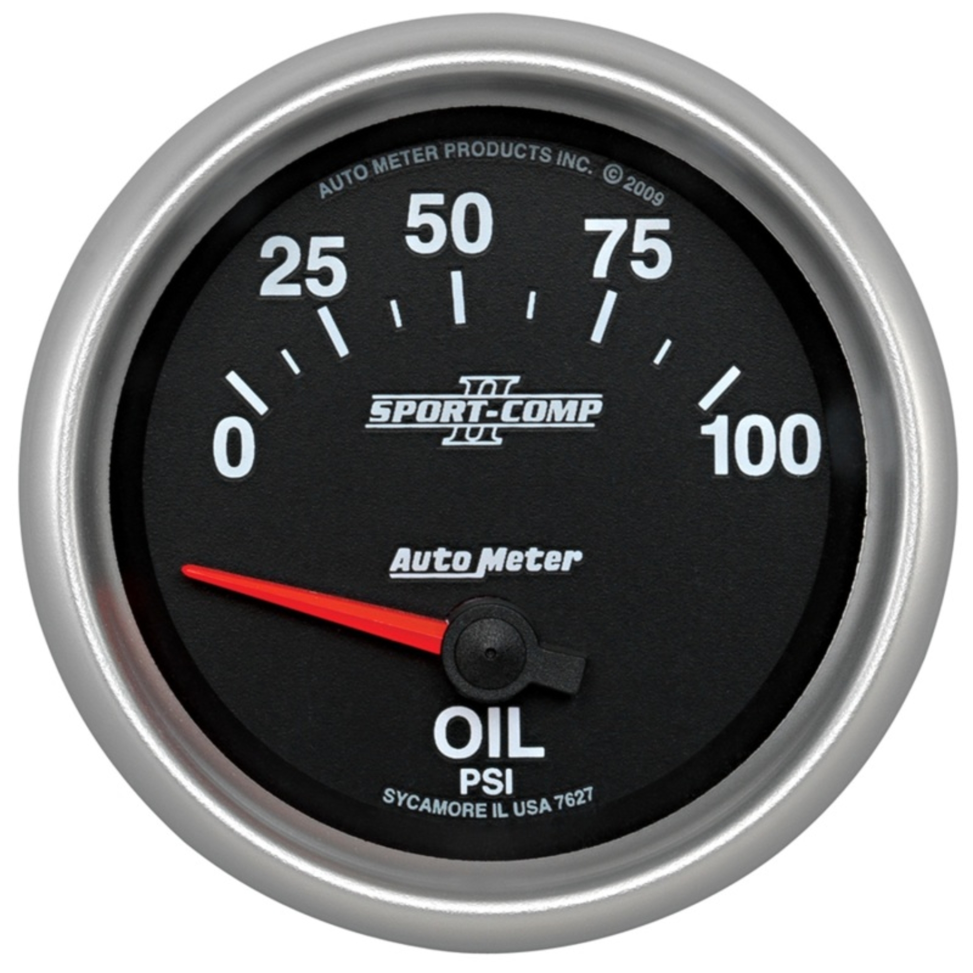 Picture of Autometer Sport-Comp II 0-100 PSI Short Sweep Electronic Oil Pressure Gauge