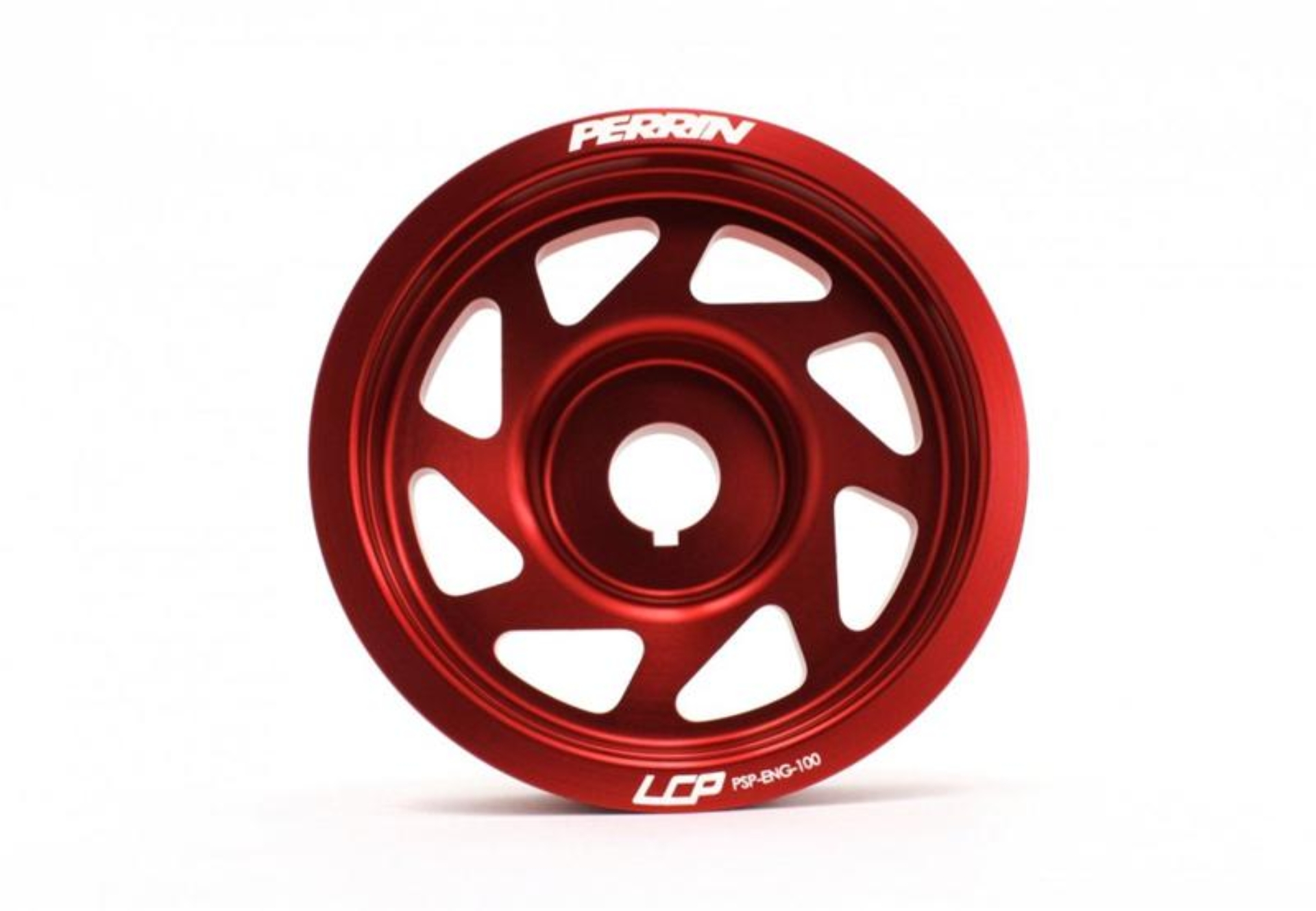 Picture of PERRIN 93-14 Subaru Impreza (Incl. 02-14 WRX) / 04-21 STI Lightened Crank Pulley - Red