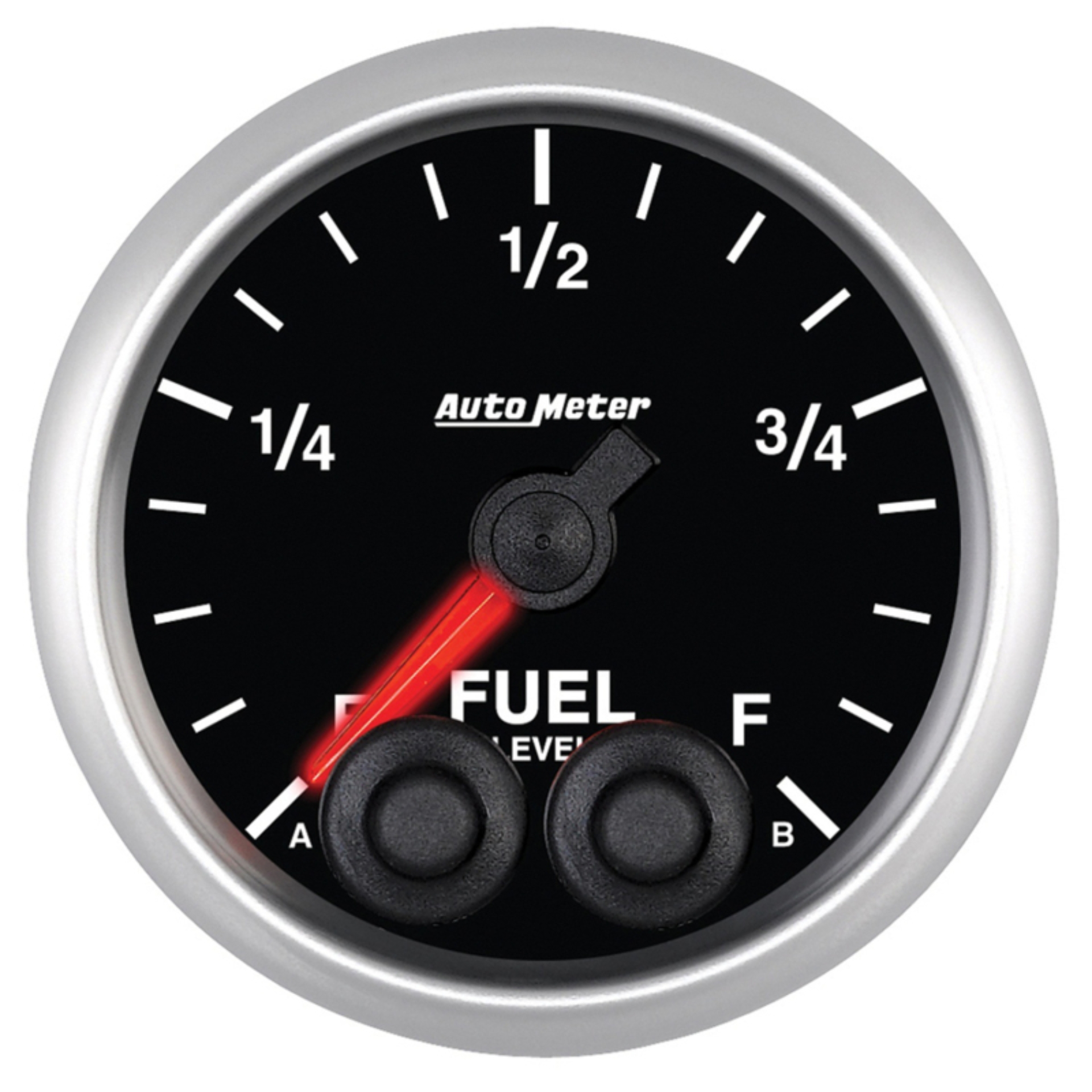 Picture of Autometer Elite 52mm 0-280 ohm Full Sweep Electronic Fuel Level Programmable Empty-Full Gauge