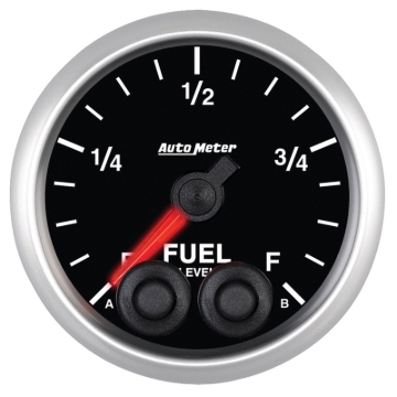 Picture of Autometer Elite 52mm 0-280 ohm Full Sweep Electronic Fuel Level Programmable Empty-Full Gauge