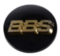 Picture of BBS Center Cap 70.6mm Black/Gold (4-tab) (56.24.120)