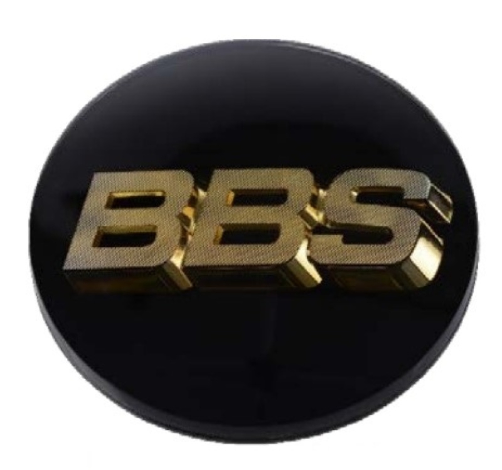 Picture of BBS Center Cap 70.6mm Black/Gold (4-tab) (56.24.120)
